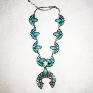 Faux Squash Blossom necklace